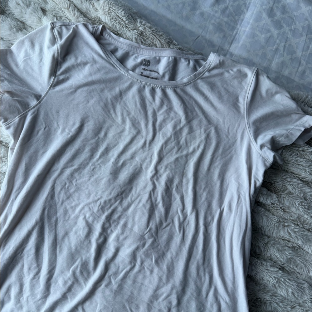 All in Motion White Women's Short Sleeve Tee